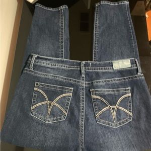 VGS Jeans Womans High Rise P5597X Skinny/straight Dark Wash Denim pants Size 16